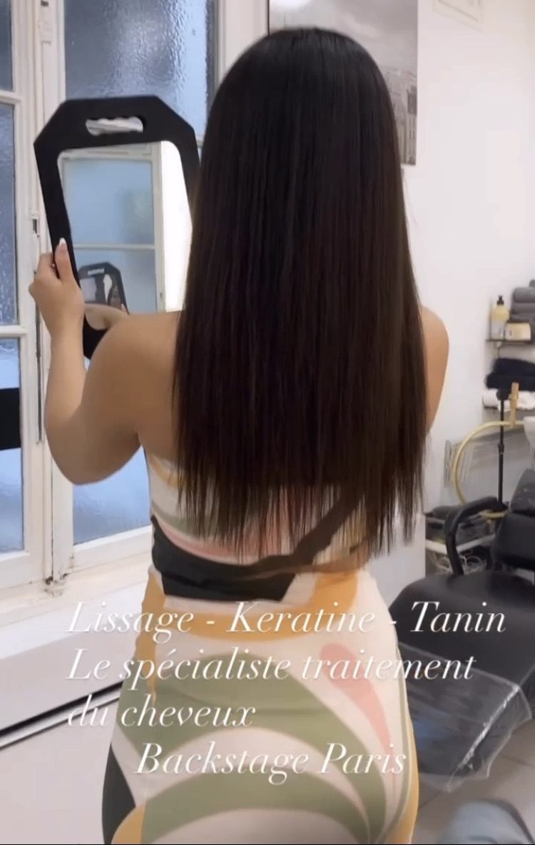 Longueurs lissées après soin kératine