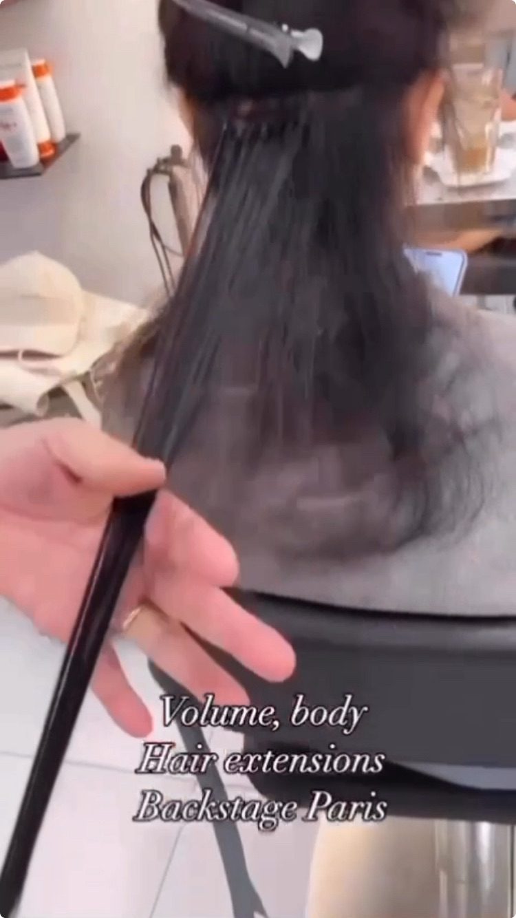 Volume et corps sur cheveux longs