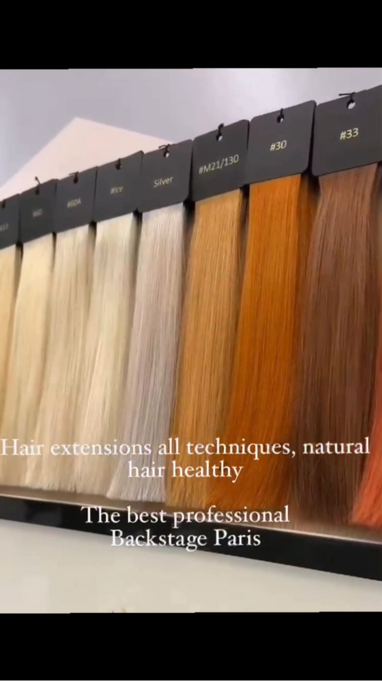 Nuancier extensions cheveux naturels
